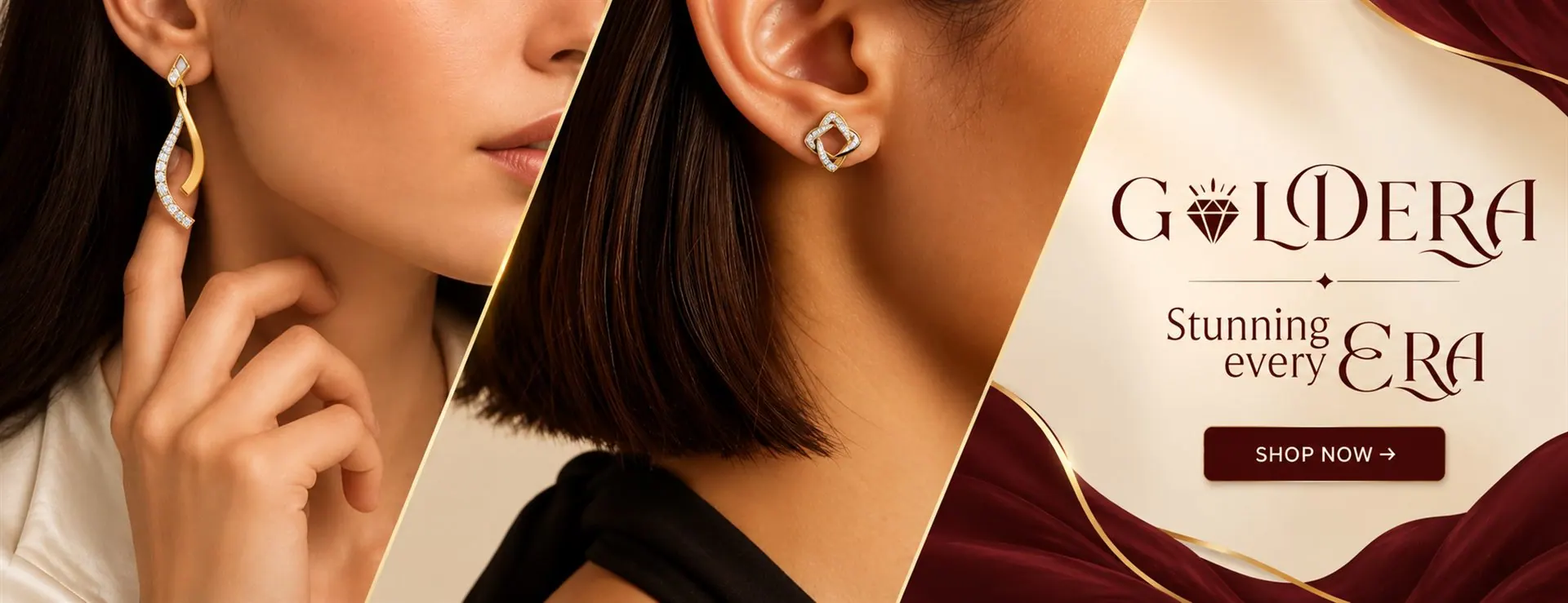 GoldEra – Stunning every Era. Diamond earrings