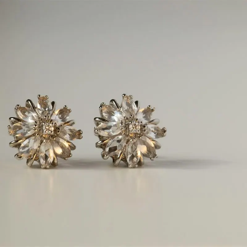Rainbow Prism Diamond Stud Earrings