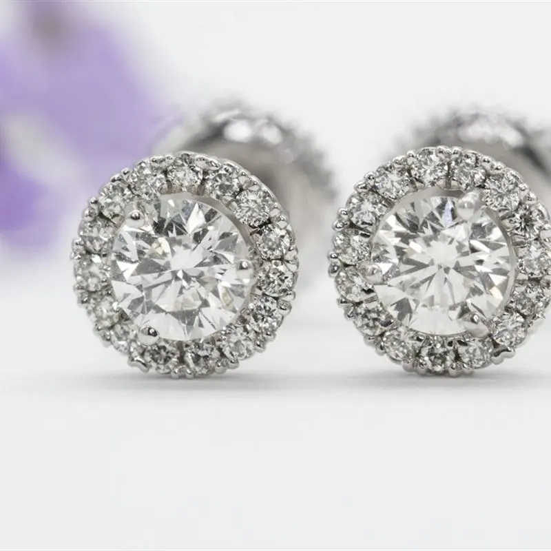Whispered Reflection Diamond Hoop Earrings