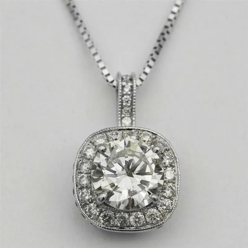 Flutter Prism Diamond Pendant with Chain