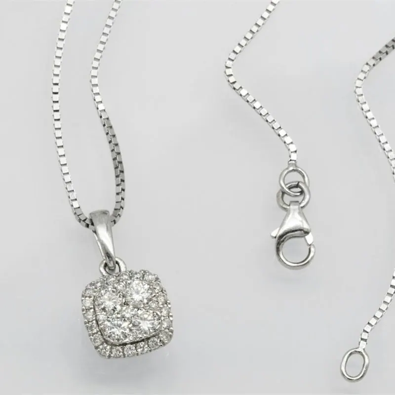 Prism Ray Diamond Pendant with Chain