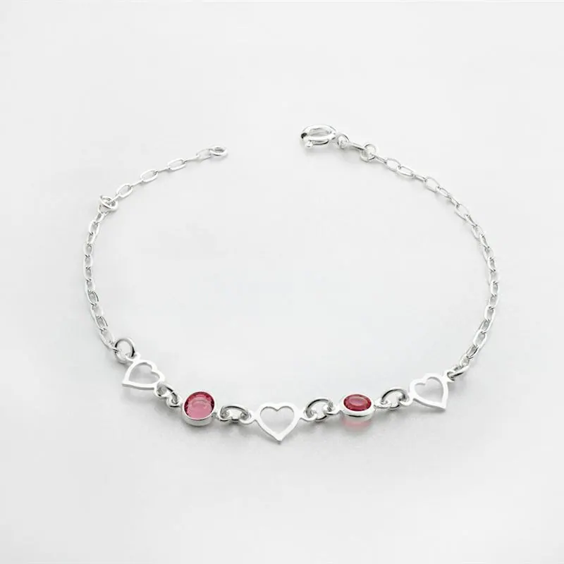 Ember Mosaic Silver Bracelet