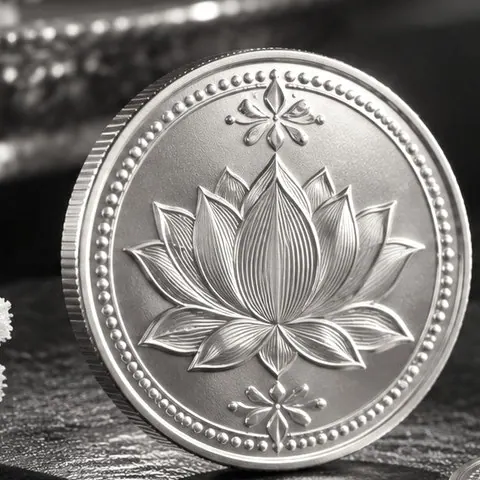Ganesha And Lakshmi 10 Gram 999 Purity Silver Coin
