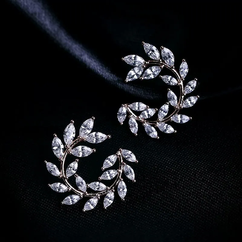 Blushing Bloom Silver Hoop Earrings